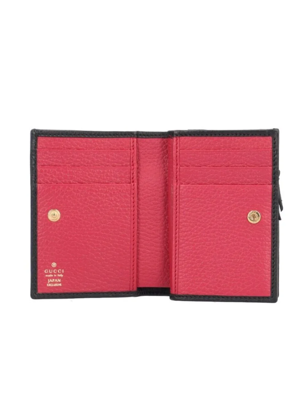 ★SOLD★ Gucci Double Bifold Wallet Leather - Picture 5 of 7